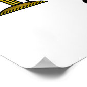 Blonde Ham Radio Button-up Girl Poster Anpassen! (Ecke)