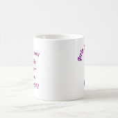 Blonde Herrschaft in der Welt Kaffeetasse (Mittel)