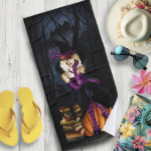 Blonde Hexch Pumpkin Lila Badehandtuch