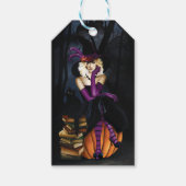 Blonde Hexch Pumpkin Lila Geschenkanhänger (Vorderseite)