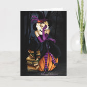 Blonde Hexch Pumpkin Lila Karte (Vorderseite)