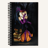 Blonde Hexch Pumpkin Lila Notizblock (Vorderseite)