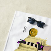 Blonde Hexe Button Up Girl Beach Handtuch (Beispiel)