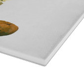 Blonde Hexe Button Up Girl Cutting Board Schneidebrett (Ecke)