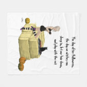 Blonde Hexe Button Up Girl Fleece Blanket (Vorderseite (Horizontal))