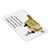 Blonde Hexe Button Up Girl Flexible Magnet (Rechte Seite)