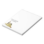 Blonde Hexe Button Up Girl Halloween Notepad Notizblock (Rotiert)