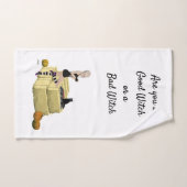 Blonde Hexe Button Up Girl Handtuch (Handtuch)