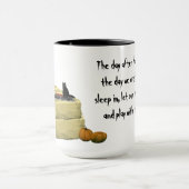 Blonde Hexe Button Up Girl Kaffee Tasse (Zentrum)