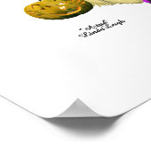 Blonde Hexe Button Up Girl Poster (Ecke)