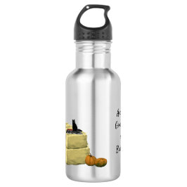 Blonde Hexe Button Up Girl Wasserflasche