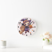 Blonde Hexen Halloween Wanduhr (Zuhause)