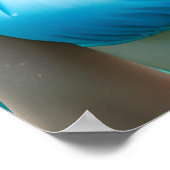 Blonde in einer Bikini-Unterwasserfotografie Poster (Ecke)