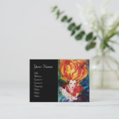 BLONDE IN RED Beauty ,Makeup, Friseur Visitenkarte (Stehend Vorderseite)