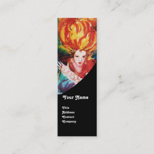 BLONDE IN RED Monogram Beauty ,Makeup, Friseur Mini Visitenkarte