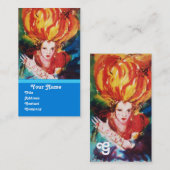 BLONDE IN RED Monogram Beauty ,Makeup, Friseur Visitenkarte (Vorne/Hinten)