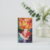 BLONDE IN RED Monogram Beauty ,Makeup, Friseur Visitenkarte (Stehend Vorderseite)