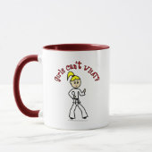 Blonde Karate Girl Tasse (Links)