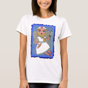 Blonde Krankenschwester-Fee - Damen RN LPN t-shrt T-Shirt
