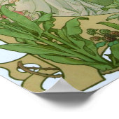 Blonde Lady in White Poster (Ecke)