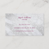 Blonde lady Logo Visitenkarten Visitenkarte (Rückseite)