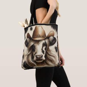 Blonde Landcowgirl Lustig Tasche