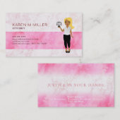Blonde Lawyer Business Cards Visitenkarte (Vorne/Hinten)