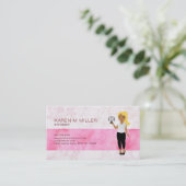Blonde Lawyer Business Cards Visitenkarte (Stehend Vorderseite)