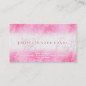 Blonde Lawyer Business Cards Visitenkarte (Rückseite)