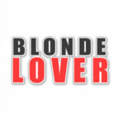 Blonde Liebhaber Aufkleber (Vorderseite)