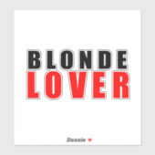 Blonde Liebhaber Aufkleber (Blatt)