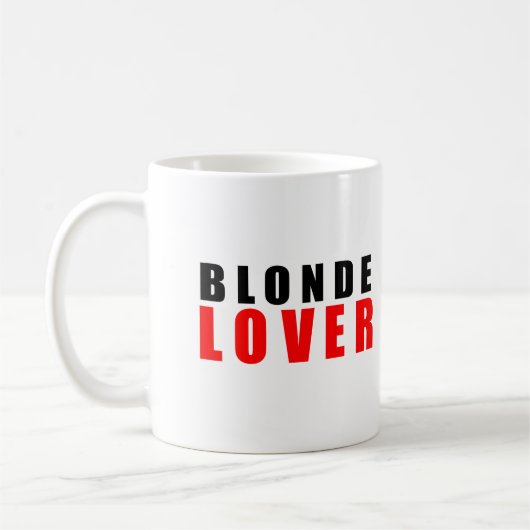 Blonde Liebhaber Kaffeetasse (Links)