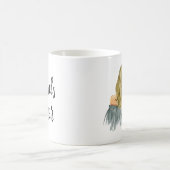 Blonde Mädchen der beste Kaffeetasse (Mittel)