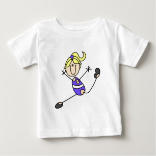 Blonde Mädchen-Gymnastik-T - Shirts und Geschenke