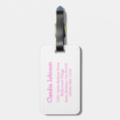 Blonde Mädchen mit sonnigen Kindern mit Gepäckanhä Gepäckanhänger (Rückseite vertikal)