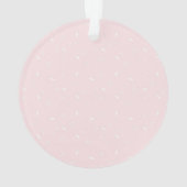 Blonde Mädchen-Rosenkranzperle-erste Kommunion Ornament (Rückseite)