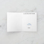 Blonde Male Doctor Grußkarte Karte (Innenseite)