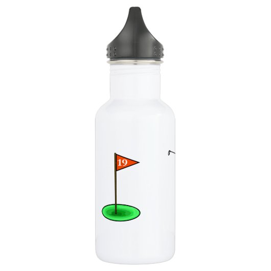 Blonde Male Golfer Personalisierte Wasserflasche (Links)