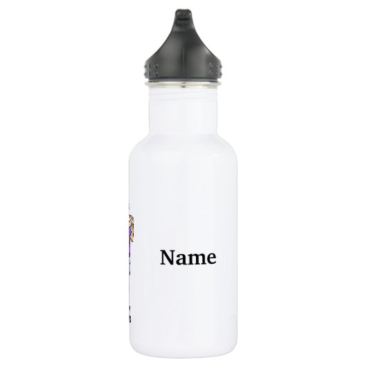Blonde Male Golfer Personalisierte Wasserflasche (Rechts)