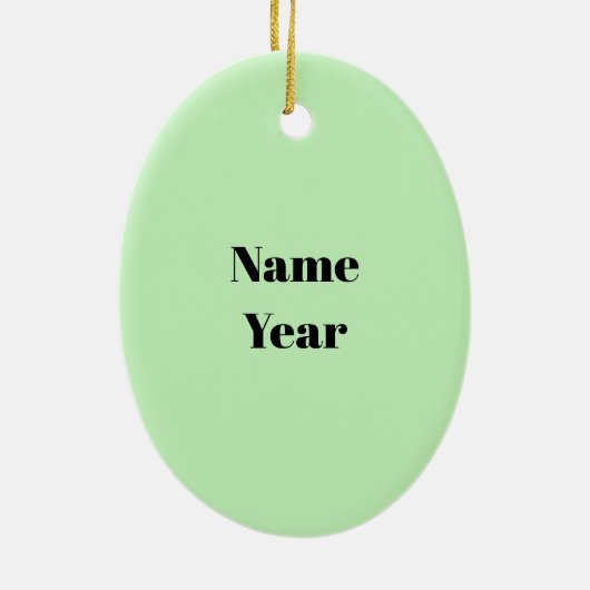 Blonde Male Golfer Personalisiertes Ornament (Hinten)