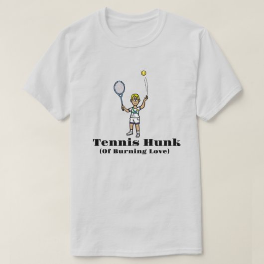 Blonde Male Tennis Hunk T - Shirt (Design vorne)