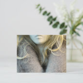 Blonde Mannequin Postkarte (Stehend Vorderseite)