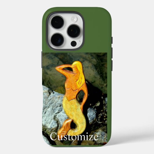 blonde Meerjungfrau auf Ausguck Case-Mate iPhone Hülle (Rückseite)