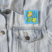 Blonde Meerjungfrau Button (Beispiel)