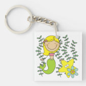 Blonde Meerjungfrau Schlüsselanhänger (Vorderseite)