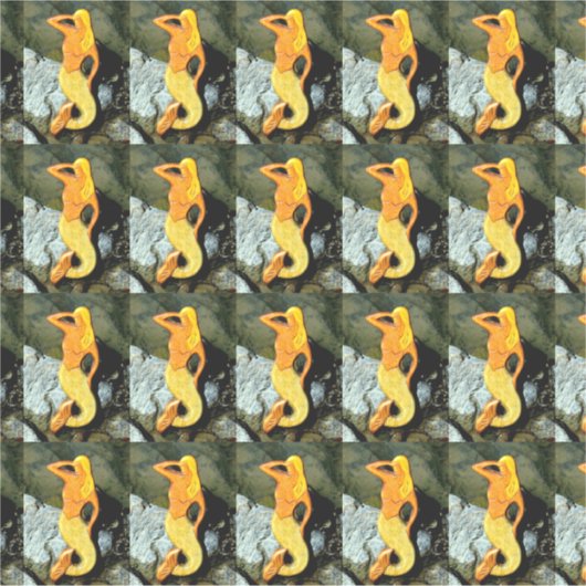 Blonde Meerjungfrau sieht aus Aufkleber (Vorderseite)