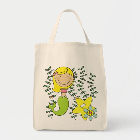 Blonde Meerjungfrau Tragetasche (Vorne)