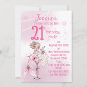 Blonde Mermaid Cocktail Birthday Party Invitation Einladung (Vorderseite)