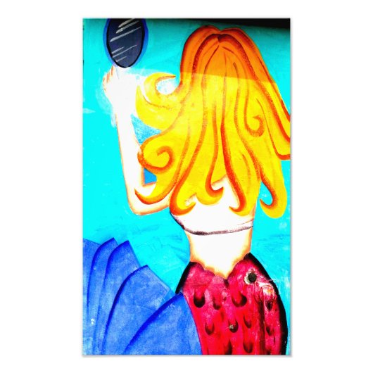 Blonde Mermaid-Foto Fotodruck (Vorne)