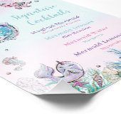 Blonde Mermaid Geburtstag Signature Cocktail Menü Fotodruck (Ecke)